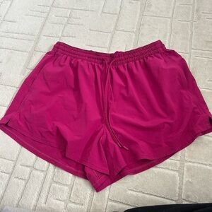 lululemon athletica Magenta Athletic Shorts